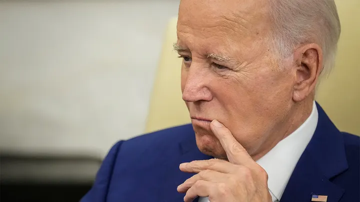 President Joe Biden in the Oval Office