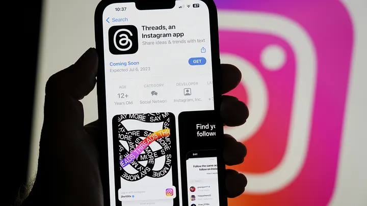 The Threads app, operated by Meta Platforms Inc