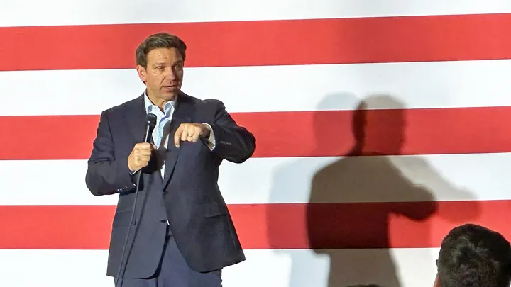 DeSantis says Trump's lead is only because people haven't decided yet
