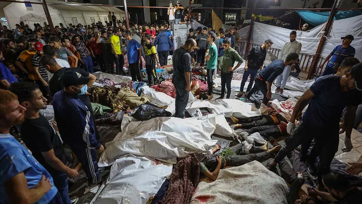Gaza Strip hospital blast