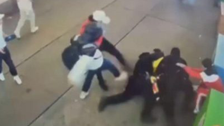 NYPD officers were attacked by migrants in Times Square in January