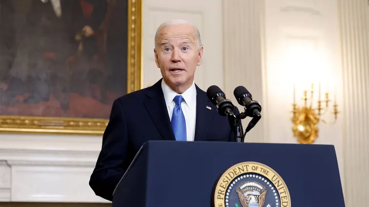 President Joe Biden speaks at a campaign rally in Virginia. (Biden speaks at a rally in Virginia)

