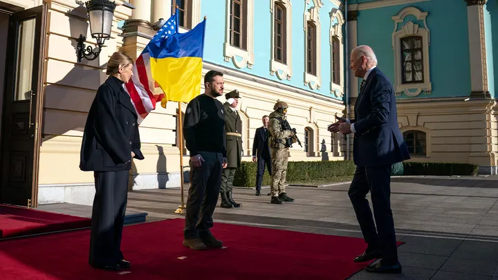 President Biden meets Ukrainian President Volodymyr Zelenskyy.
