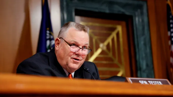The campaign for Tester, who's running unopposed, announced it had hauled in $15 million at the end of 2023. (Getty Images )

