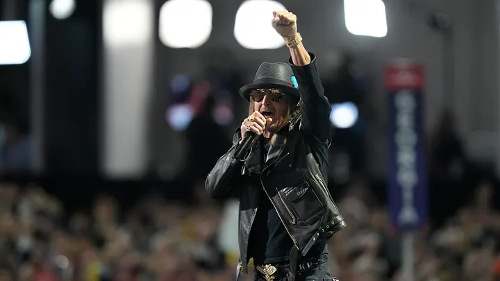 As rocker Kid Rock steps into politics, he rallies Trump supporters at the RNC 2