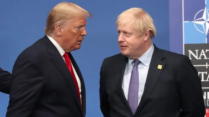 US President Donald Trump and British Prime Minister Boris Johnson