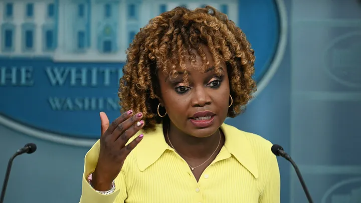 White House press secretary Karine Jean-Pierre